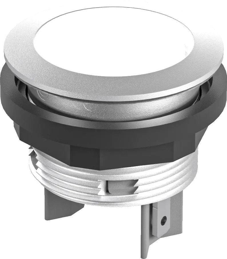 SNL SHORTRON Silver LED Pilot Light, 22.3mm, IP67