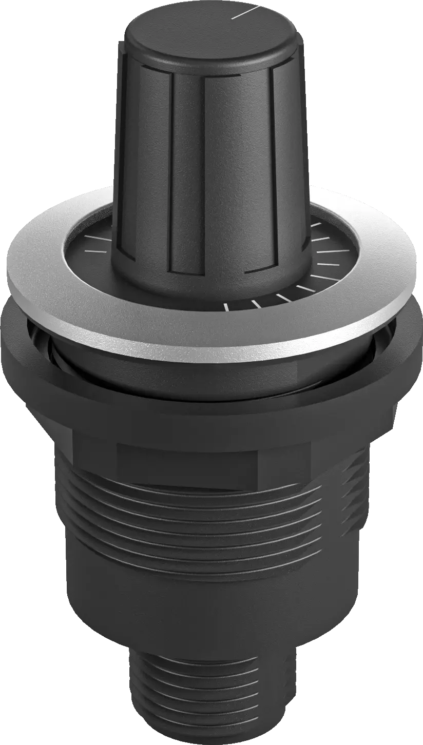SR5K_C090 Rotary Potentiometer IP66 22.3 mm panel mount M12 37 mm