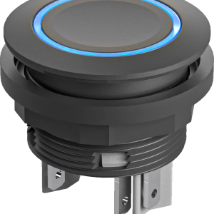 SHORTRON illuminated pushbutton switch IP67 blue LED 24 V DC 2 NO SSWTLRBII Product Image