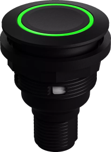 UKCA panel mounted pushbutton short depth plug in contacts sealed SSWTLRGI_C005 Product Image