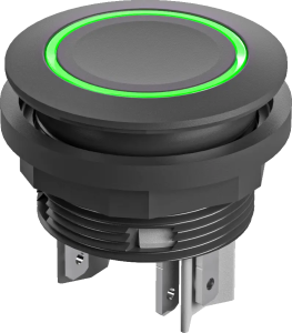 IP67 illuminated pushbutton 22.3 mm green LED 24 V DC 1 NO switch SSWTLRGOI Product Image