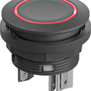 IP67 illuminated pushbutton 22.3 mm Red LED 24 Volt DC 1NO Faston SSWTLRROI Product Image
