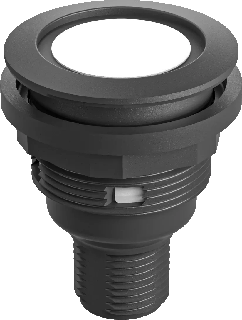 SSWTOI_C003 Pushbutton Head IP67 M12 NO 22.3 mm panel mount black