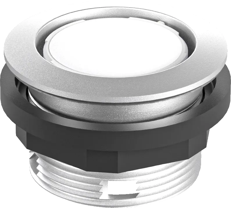 ST Illuminated Silver Pushbutton Head, IP67, 1M Cycles