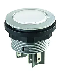 illuminated pushbutton switch 22.3 mm 24 V DC IP67 clear lens HMI STLII Product Image