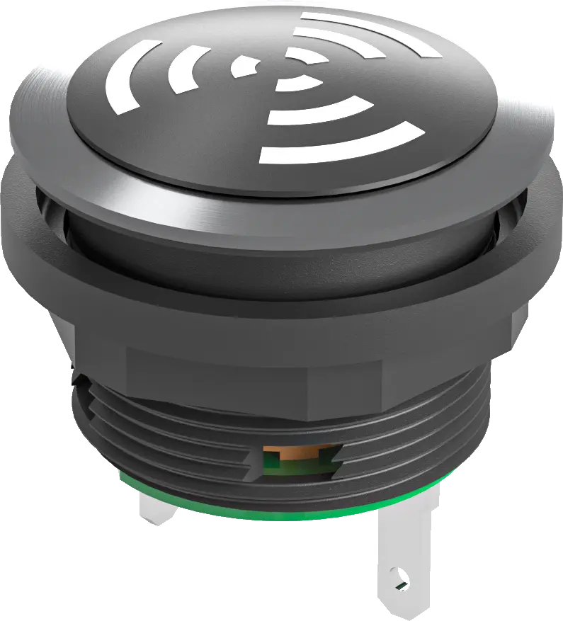 SVANSG+SG-24V SHORTRON Silver Buzzer for Industrial Use