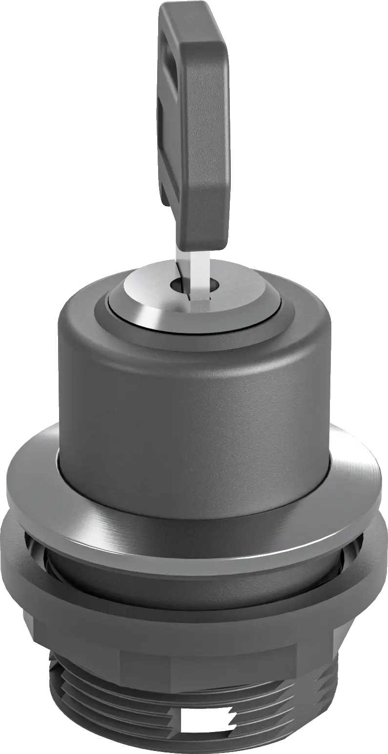 UKCA key operated switch for HMI panels compact durable protected