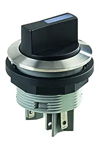 Compact industrial selector switch head with UKCA compliance mark SVASTALI Product Image