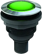 SVATLI_C005 Illuminated Silver Pushbutton, 4-Pole M12 Connector SVATLI_C005 Product Image