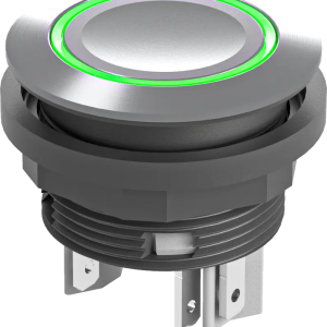 Stainless steel green LED pushbutton IP67 22.3 mm 24 V DC NO AgNi SVATLRGOI Product Image