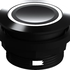 IP67 illuminated pushbutton stainless steel bezel white LED 22mm SVATLRW Product Image
