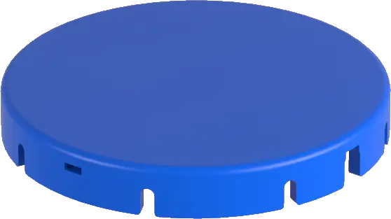 T22RRGBL Blue Round UL Certified Lens for Automation
