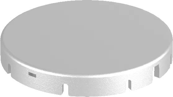 round pushbutton accessory for control panel HMI installs quickly