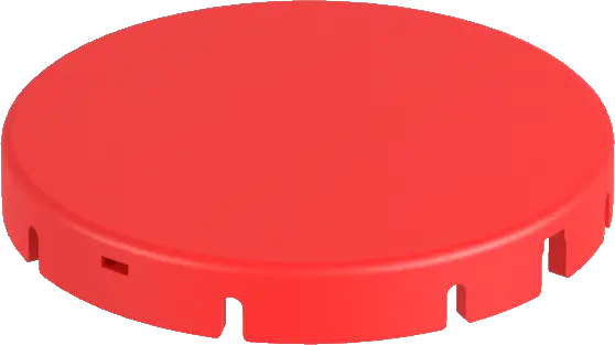 round pushbutton accessory for HMI panels rapid install fit tight