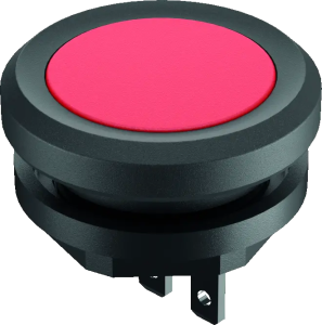 YKTRF Pushbutton Head Red IP69K 16.2 mm Cutout 1 NO 35V DC Faston YKTRF Product Image