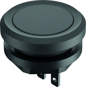 YKTSF Pushbutton Head Black 1NO IP69K Faston 16 mm depth for HMIs YKTSF Product Image