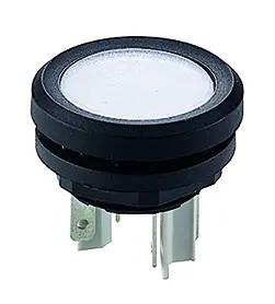 IP67 panel pushbutton round 16.2 mm cutout 1NO 35 V DC Faston tab YTW Product Image