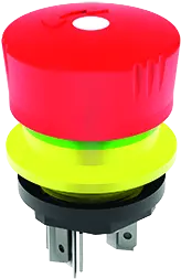 YVLOO_AU E Stop LED Pushbutton IP69K 16.2mm 2NC Twist Release Red YVLOO_AU Product Image